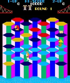 街机游戏 兔子立体跳方块