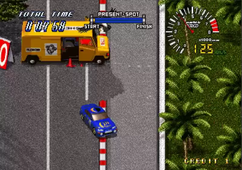 街机游戏超级拉力赛车94