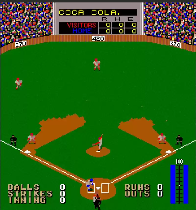 街机游戏曲线棒球