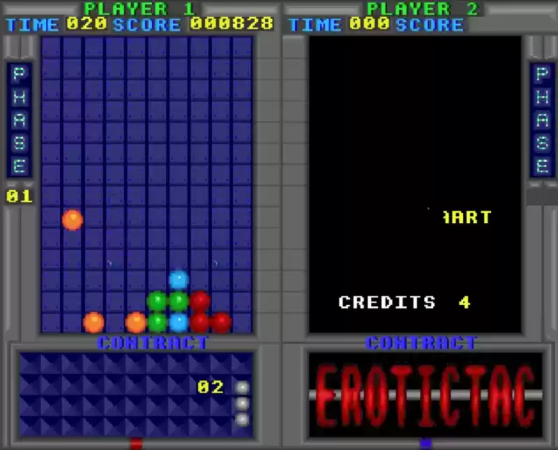 街机游戏圆点方块