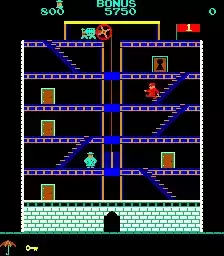 街机电梯迷宫游戏