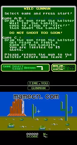 街机西部枪手游戏