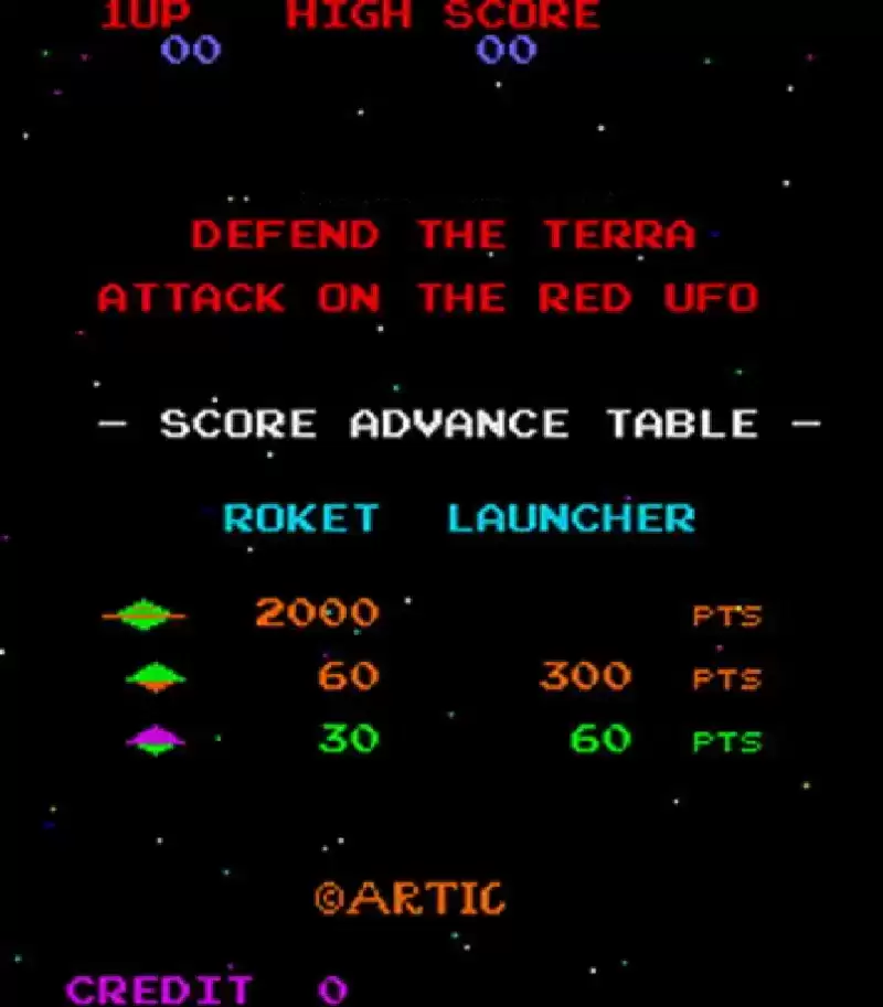 红色飞碟街机飞行游戏