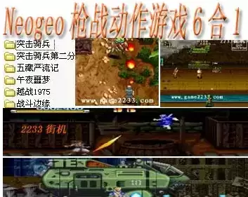 街机Neogeo枪战动作游戏6合1+模拟器