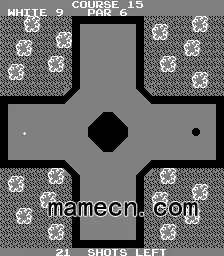 街机雅达利迷你高尔夫游戏