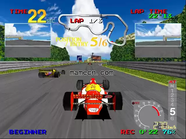 街机A级方程式赛车游戏