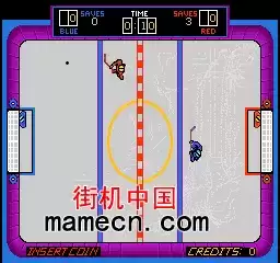 街机单打曲棍球游戏