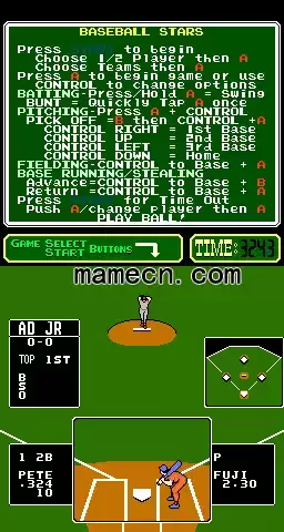 街机棒球之星PlayChoice游戏