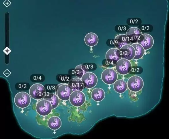 原神白狐之野雷神瞳位置一览 98个雷神瞳位置坐标分布图大全图片2