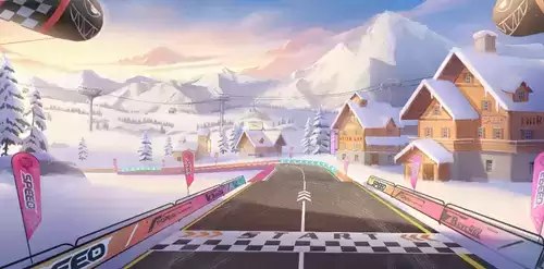 《QQ飞车》决战雪山之巅赛道介绍