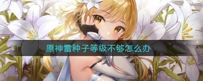 原神雷种子等级不够怎么办