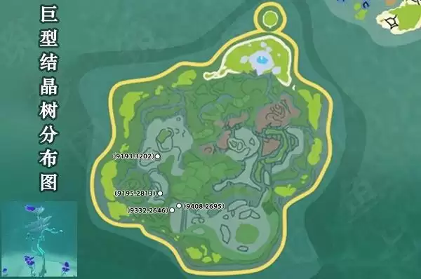《创造与魔法》手游巨型结晶树位置详解