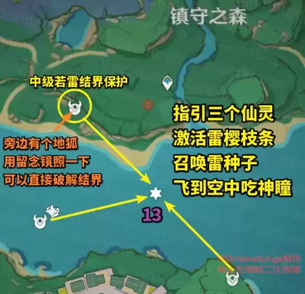 《原神》稻妻鸣神岛神瞳收集路线