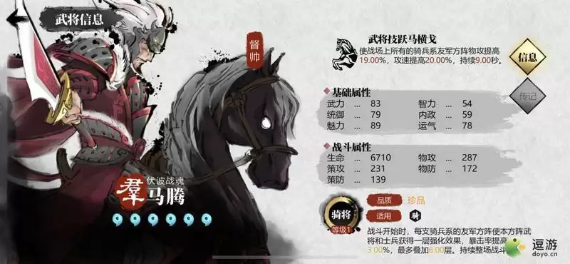 小小五千年马腾强度分析及培养建议