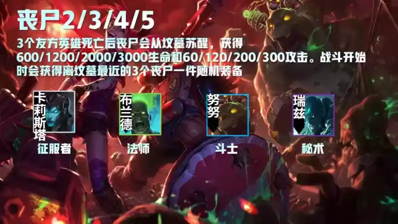 云顶五丧尸怎么出