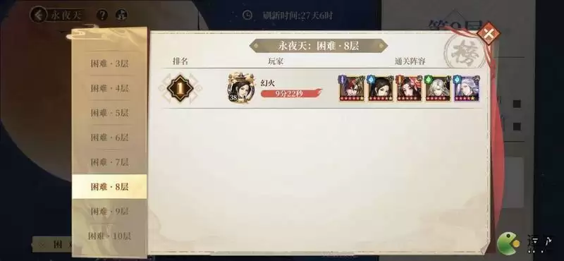 古剑奇谭木语人永夜天8困难通关阵容攻略