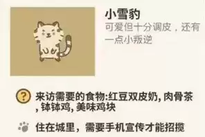 《动物餐厅》小雪豹解锁攻略