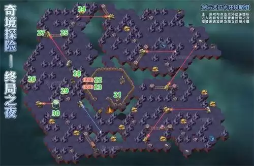 剑与远征终局之夜通关路线图详解