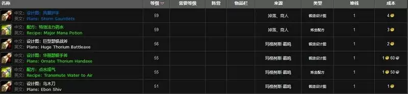 怀旧服超强法力药水配方哪买