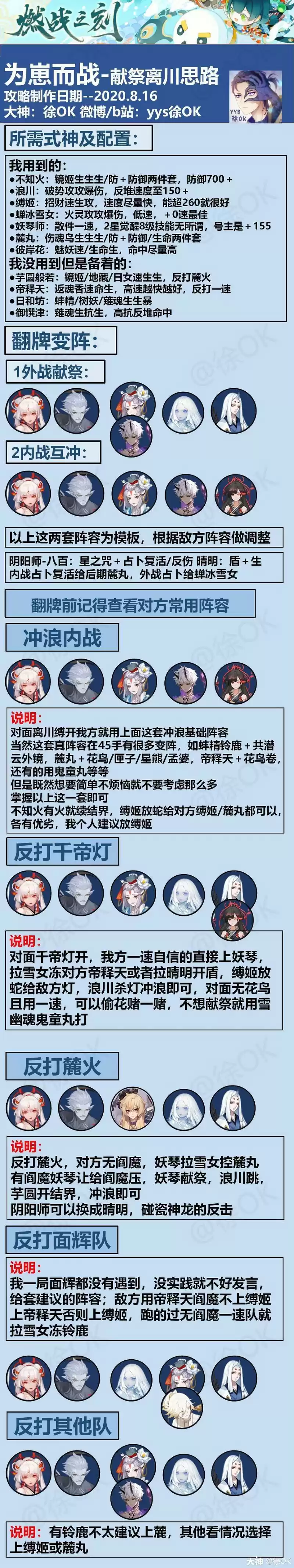 《阴阳师》为崽而战献祭流冲浪3000分攻略