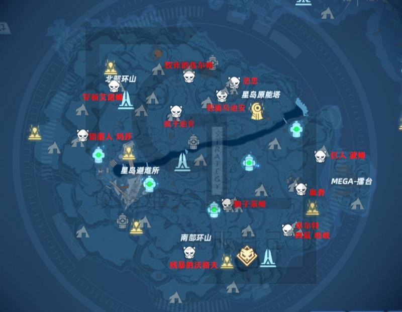 《幻塔》全图成就怪分布位置