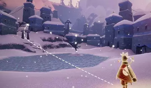 光遇霞谷冰雪覆盖的山峰在哪里?霞谷冰雪覆盖的山峰位置一览图片3