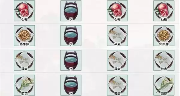 《江湖悠悠》8级酒谱配方一览