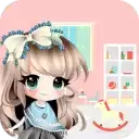 少女布置房间装饰