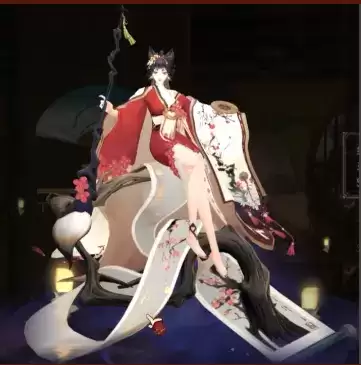 《阴阳师》绘世花鸟卷真红皮肤图文一览