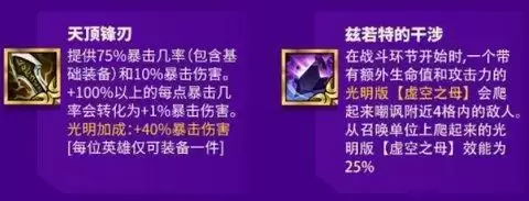 金铲铲之战装备合成图 金铲铲之战英雄羁绊图一览