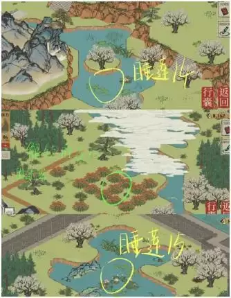 《江南百景图》长恨歌睡莲位置汇总分享