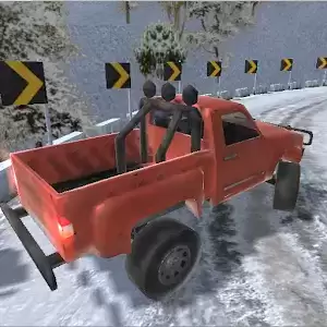 皮卡车4x4越野司机