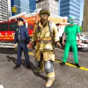 消防队救援行动