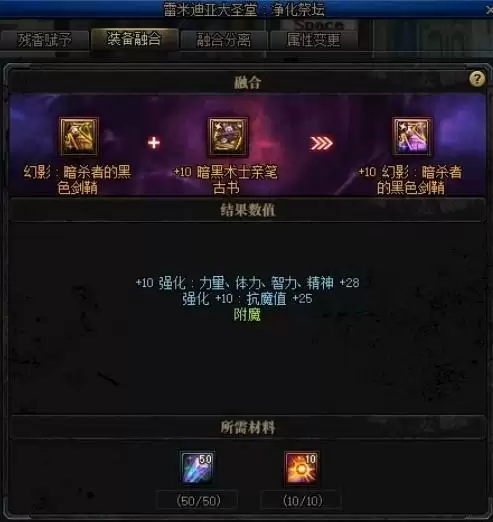 dnf装备融合是什么意思