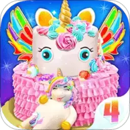 彩虹独角兽甜点