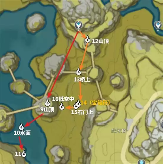 《原神》觅取月晖磐岩之路逐月符位置详解