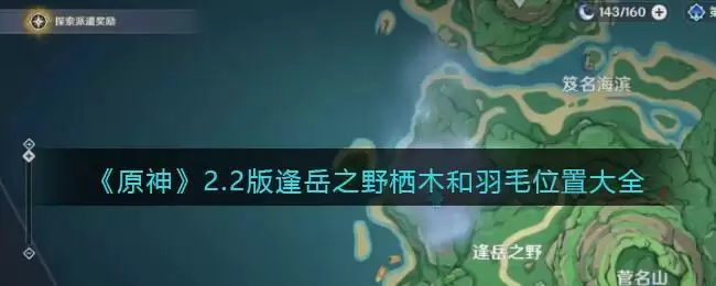 《原神》2.2版逢岳之野栖木和羽毛位置大全
