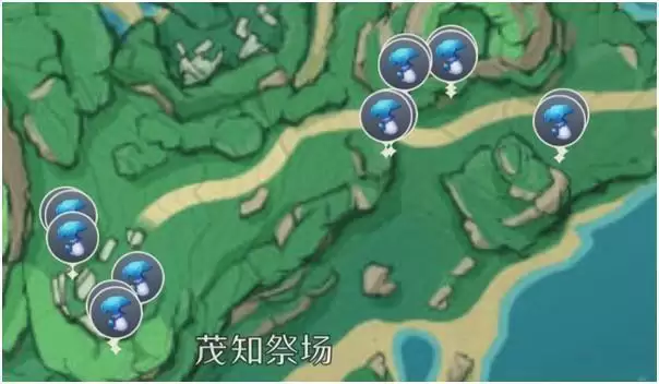 《原神》幽灯蕈全位置分布图 《原神》幽灯蕈全位置分布图
