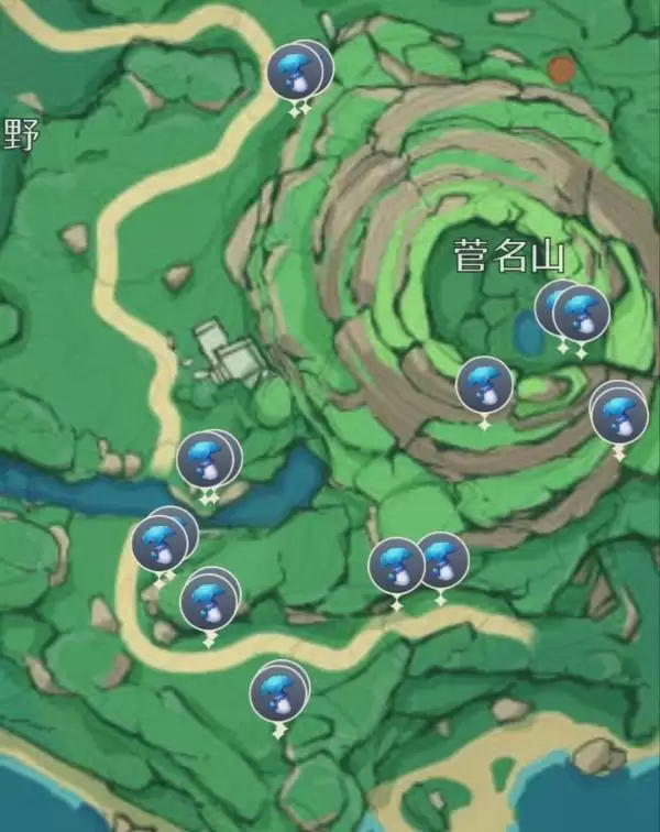 《原神》幽灯蕈全位置分布图 《原神》幽灯蕈全位置分布图
