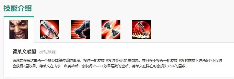 德莱文被动技能介绍