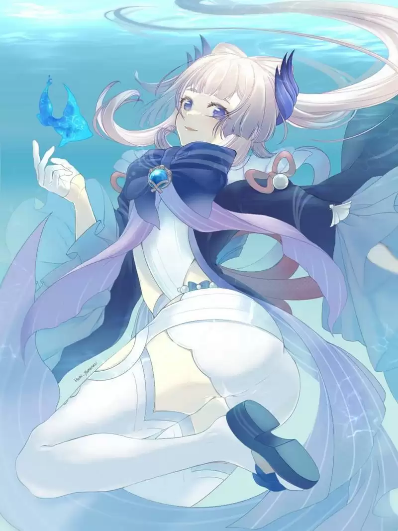 原神女角色去掉小内无爱心图宅男福利