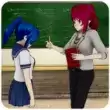 动漫女孩高中老师