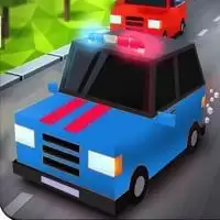 块状汽车追逐模拟