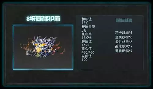 《明日之后》8级基础护盾如何合成