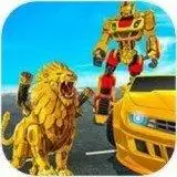 超级英雄飞狮机器人变形