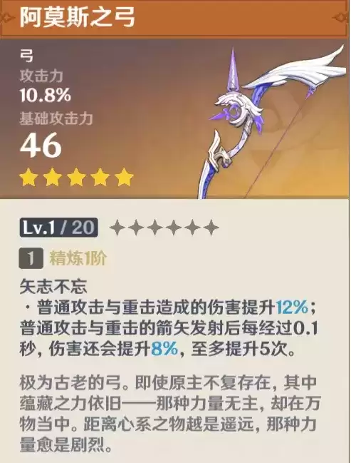 《原神》阿莫斯之弓评测