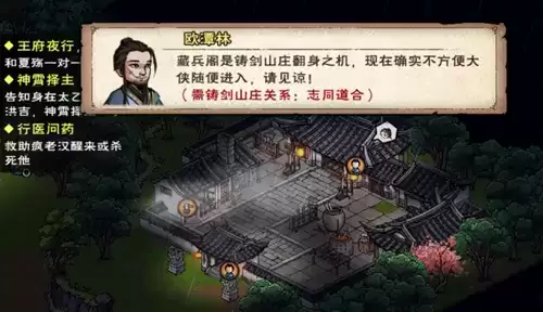 《烟雨江湖》铸剑山庄藏兵阁开启方法