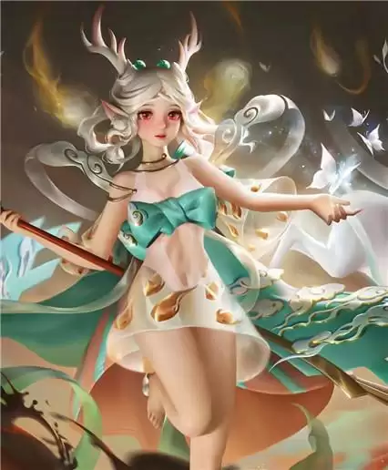 王者荣耀瑶遇见神鹿去掉所有服装图片