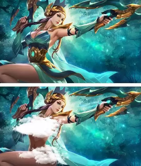 王者荣耀女人物全部身体无衣（组图）