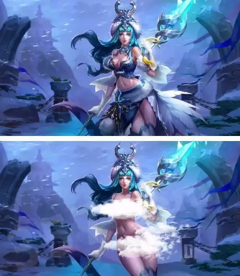 王者荣耀女人物全部身体无衣（组图）